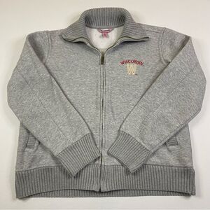 University of Wisconsin Sweatshirt Women’s XL Zip Up Embroidered Badgers College